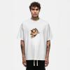 White Free Cute Funny Cat T-shirt